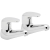 Deva Adore Modern Basin Taps Pair - Chrome