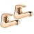 Deva Adore Modern Bath Taps Pair - Gold