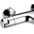 Deva Dynamic Pillar Mounted Thermostatic Bath Shower Mixer Tap - Chrome