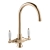 Deva Georgian Mono Kitchen Sink Mixer Tap Gold