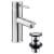 Deva Insignia Mono Basin Mixer Tap with Press Top Waste - Chrome