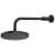 Deva Krome Fixed Shower Head and Arm - Matte Black