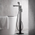 Deva Satinjet Wai Floor Mounted Bath Shower Mixer Tap - Matt Black