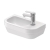 Duravit D-Code Wall Hung Left Hand Basin without Overflow 400mm Wide - 1 Tap Hole