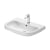 Duravit D-Code Wall Hung Basin with Overflow 650mm Wide - 1 Tap Hole