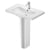 Duravit D-Code Basin and Full Pedestal 800mm Wide - 1 Tap Hole