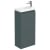 Delphi Halite Floor Standing 1-Door Vanity Unit with Basin 400mm Wide - Matt Grey