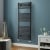 Heatwave Pisa Black Straight Heated Ladder Towel Rail