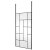 Hudson Reed Abstract Frame Wetroom Screen with Ceiling Posts 1100mm Wide - 8mm Glass