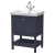 Hudson Reed Bexley Floor Standing Vanity Unit with 1TH Basin 600mm Wide - Indigo Blue