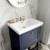 Hudson Reed Bexley Floor Standing Vanity Unit with 3TH Basin 800mm Wide - Indigo Blue