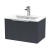 Hudson Reed Fluted Wall Hung 1-Drawer Vanity Unit with Basin 2 600mm Wide - Satin Anthracite