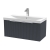 Hudson Reed Fluted Wall Hung 1-Drawer Vanity Unit with Basin 3 800mm Wide - Satin Anthracite