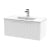 Hudson Reed Fluted Wall Hung 1-Drawer Vanity Unit with Basin 2 800mm Wide - Satin White