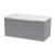 Hudson Reed Fluted Wall Hung 1-Drawer Vanity Unit with Sparkling White Worktop 800mm Wide - Satin Grey