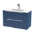 Hudson Reed Fluted Wall Hung 2-Drawer Vanity Unit with Basin 2 800mm Wide - Satin Blue