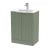 Hudson Reed Fluted Floor Standing 2-Door Vanity Unit with Basin 2 600mm Wide - Satin Green