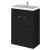 Hudson Reed Fusion Floor Standing Vanity Unit with Ceramic Basin 600mm Wide - Charcoal Black Woodgrain