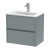 Havana Wall Hung 2-Drawer Vanity Unit with Basin 2 600mm Wide - Coastal Grey