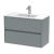 Havana Wall Hung 2-Drawer Vanity Unit with Basin 2 800mm Wide - Coastal Grey