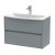 Havana Wall Hung 2-Drawer Vanity Unit with Basin 4 800mm Wide - Coastal Grey