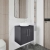 Hudson Reed Juno Wall Hung 2-Door Vanity Unit with Sparkling Black Worktop 600mm Wide - Metallic Slate