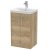 Hudson Reed Juno Floor Standing 2-Door Vanity Unit with Basin 3 500mm Wide - Autumn Oak