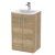 Hudson Reed Juno Floor Standing 2-Door Vanity Unit with Basin 4 500mm Wide - Autumn Oak