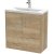 Hudson Reed Juno Floor Standing 2-Door Vanity Unit with Basin 1 800mm Wide - Autumn Oak