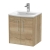 Hudson Reed Juno Wall Hung 2-Door Vanity Unit with Basin 4 500mm Wide - Autumn Oak