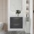 Hudson Reed Juno Wall Hung 2-Drawer Vanity Unit with Sparkling White Worktop 600mm Wide - Graphite Grey