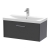 Hudson Reed Juno Wall Hung 1-Drawer Vanity Unit with Basin 3 800mm Wide - Graphite Grey