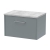 Hudson Reed Juno Wall Hung 1-Drawer Vanity Unit with Bellato Grey Worktop 600mm Wide - Coastal Grey