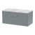 Hudson Reed Juno Wall Hung 1-Drawer Vanity Unit with Bellato Grey Worktop 800mm Wide - Coastal Grey