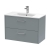 Hudson Reed Juno Wall Hung 2-Drawer Vanity Unit with Basin 2 800mm Wide - Coastal Grey