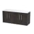 Hudson Reed Juno Wall Hung 4-Door Vanity Unit with Sparkling White Worktop 1200mm Wide - Metallic Slate