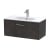 Hudson Reed Juno Wall Hung 1-Drawer Vanity Unit with Basin 2 800mm Wide - Metallic Slate