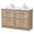 Hudson Reed Lille 1200mm 4-Drawer Floor Standing Vanity Unit with Marble Top Basin
