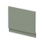 Hudson Reed MFC Straight Bath End Panel and Plinth 560mm H x 750mm W - Fern Green