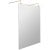 Hudson Reed Wet Room Screen with Brass Support Arms and Feet 1200mm Wide - 8mm Glass