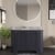 Hudson Reed Old London Angled Floor Standing Vanity Unit with 1TH Grey Marble Top Basin 1200mm Wide - Twilight Blue