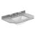 Hudson Reed Old London Angled Floor Standing Vanity Unit with 3TH Grey Marble Top Basin 750mm Wide - Storm Grey