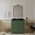 Hudson Reed Old London Floor Standing Vanity Unit with 3TH Black Marble Top Basin 800mm Wide - Hunter Green