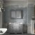 Hudson Reed Old London Floor Standing Vanity Unit with 3TH White Marble Top Basin 1200mm Wide - Storm Grey