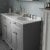 Hudson Reed Old London Floor Standing Vanity Unit with 3TH Grey Marble Top Basin 1200mm Wide - Storm Grey