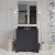 Hudson Reed Old London Floor Standing Vanity Unit with 3TH Black Marble Top Basin 800mm Wide - Twilight Blue