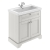 Hudson Reed Old London Floor Standing Vanity Unit with 1TH Classic Basin 800mm Wide - Timeless Sand