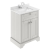 Hudson Reed Old London Floor Standing Vanity Unit with 1TH White Marble Top Rectangular Basin 600mm Wide - Timeless Sand