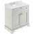 Hudson Reed Old London Floor Standing Vanity Unit with 3TH White Marble Top Basin 800mm Wide - Timeless Sand