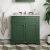 Hudson Reed Old London Floor Standing Vanity Unit with 3TH White Marble Top Basin 800mm Wide - Hunter Green